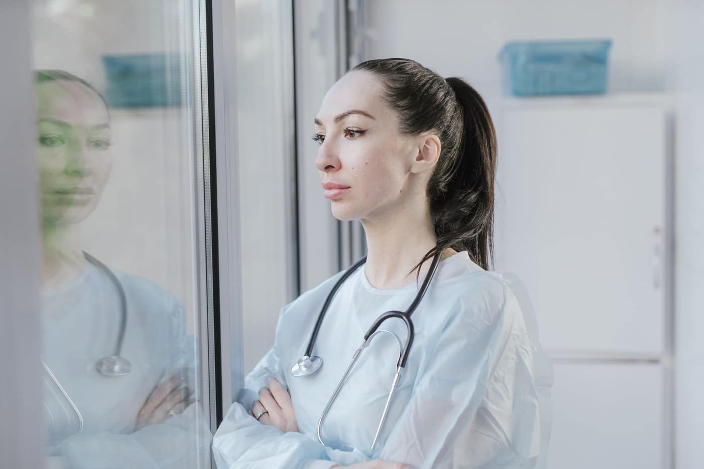 A The Clinical Marketing physician in a bright, modern clinic